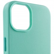 Кожаный чехол для Apple iPhone 14 (6.1"") - Leather Case (AA Plus) with MagSafe Ice