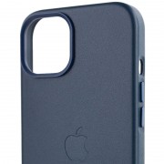 Шкіряний чохол для iPhone 14 (6.1"") - Leather Case (AA Plus) with MagSafe Indigo Blue