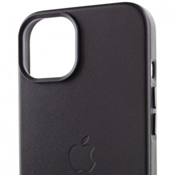 Шкіряний чохол для Apple iPhone 14 Plus (6.7"") - Leather Case (AA Plus) with MagSafe Black - зображення 4 