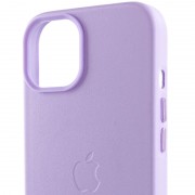 Кожаный чехол для Apple iPhone 14 Plus (6.7"") - Leather Case (AA Plus) with MagSafe Elegant purple