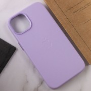 Кожаный чехол для Apple iPhone 14 Plus (6.7"") - Leather Case (AA Plus) with MagSafe Elegant purple