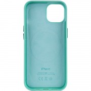 Шкіряний чохол для Apple iPhone 14 Plus (6.7"") - Leather Case (AA Plus) with MagSafe Ice