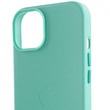 Кожаный чехол Leather Case (AA Plus) with MagSafe для Apple iPhone 14 Plus (6.7") - Чехлы для iPhone 14 Plus - изображение 4
