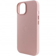 Шкіряний чохол для Apple iPhone 14 Plus (6.7"") - Leather Case (AA Plus) with MagSafe Sand Pink