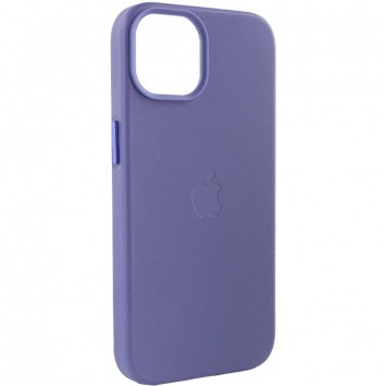 Шкіряний чохол для Apple iPhone 14 Plus (6.7"") - Leather Case (AA Plus) with MagSafe Violet - Чохли для iPhone 14 Plus - зображення 3 