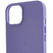 Шкіряний чохол для Apple iPhone 14 Plus (6.7"") - Leather Case (AA Plus) with MagSafe Violet