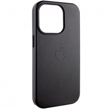 Шкіряний чохол для Apple iPhone 14 Pro (6.1"") - Leather Case (AA Plus) with MagSafe Black - Чохли для iPhone 14 Pro - зображення 1 