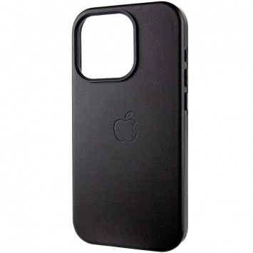 Шкіряний чохол для Apple iPhone 14 Pro (6.1"") - Leather Case (AA Plus) with MagSafe Black - Чохли для iPhone 14 Pro - зображення 2 