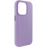 Кожаный чехол для Apple iPhone 14 Pro (6.1"") - Leather Case (AA Plus) with MagSafe Elegant purple