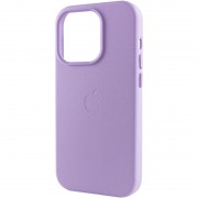 Кожаный чехол для Apple iPhone 14 Pro (6.1"") - Leather Case (AA Plus) with MagSafe Elegant purple