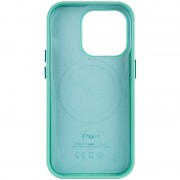 Шкіряний чохол для Apple iPhone 14 Pro (6.1"") - Leather Case (AA Plus) with MagSafe Ice