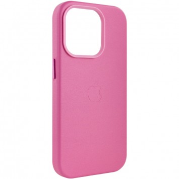 Шкіряний чохол для Apple iPhone 14 Pro (6.1"") - Leather Case (AA Plus) with MagSafe Pollen - Чохли для iPhone 14 Pro - зображення 3 
