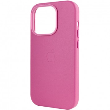 Шкіряний чохол для Apple iPhone 14 Pro (6.1"") - Leather Case (AA Plus) with MagSafe Pollen - Чохли для iPhone 14 Pro - зображення 5 