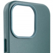 Кожаный чехол для Apple iPhone 14 Pro Max (6.7"") - Leather Case (AA Plus) with MagSafe Pine green