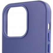 Шкіряний чохол для Apple iPhone 14 Pro Max (6.7"") - Leather Case (AA Plus) with MagSafe Wisteria