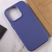 Шкіряний чохол для Apple iPhone 14 Pro Max (6.7"") - Leather Case (AA Plus) with MagSafe Wisteria