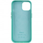 Шкіряний чохол Leather Case (AA Plus) with MagSafe для Apple iPhone 12 Pro / 12 (6.1"") Ice