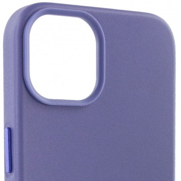 Кожаный чехол Leather Case (AA Plus) with MagSafe для Apple iPhone 12 Pro / 12 (6.1"") Violet - Чехлы для iPhone 12 Pro - изображение 2