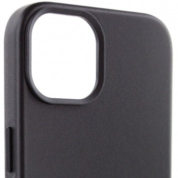 Черный кожаный чехол для Apple iPhone 12 Pro Max (6.7") от бренда AA Plus с функцией MagSafe
