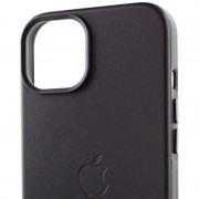 Шкіряний чохол для Apple iPhone 12 Pro Max (6.7"") - Leather Case (AA Plus) with MagSafe Black
