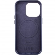 Кожаный чехол Leather Case (AA Plus) with MagSafe для Apple iPhone 13 Pro (6.1"") Violet