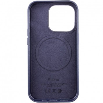 Кожаный чехол Leather Case (AA Plus) with MagSafe для Apple iPhone 13 Pro (6.1"") Violet - Чехлы для iPhone 13 Pro - изображение 3