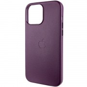 Кожаный чехол Leather Case (AA Plus) with MagSafe для Apple iPhone 13 Pro Max (6.7"") Dark Cherry