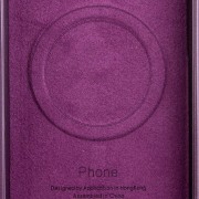 Шкіряний чохол Leather Case (AA Plus) та MagSafe для Apple iPhone 13 Pro Max (6.7"") Dark Cherry