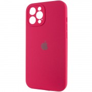 Чохол Silicone Case Full Camera Protective (AA) Apple iPhone 12 Pro (6.1"), Червоний / Rose Red