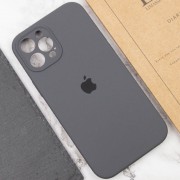 Чехол Silicone Case Full Camera Protective (AA) для Apple iPhone 12 Pro (6.1"), Серый / Dark Gray