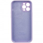Чохол Silicone Case Full Camera Protective (AA) для Apple iPhone 12 Pro (6.1"), Бузковий / Lilac