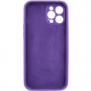 Чехол Silicone Case Full Camera Protective (AA) для Apple iPhone 12 Pro (6.1"), Фиолетовый / Amethyst