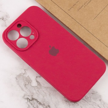 Чехол Silicone Case Full Camera Protective (AA) для Apple iPhone 13 Pro (6.1"), Красный / Rose Red - Чехлы для iPhone 13 Pro - изображение 3