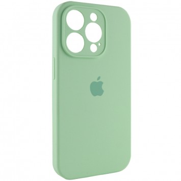 Чехол Silicone Case Full Camera Protective (AA) для Apple iPhone 13 Pro (6.1"), Зеленый / Pistachio - Чехлы для iPhone 13 Pro - изображение 1