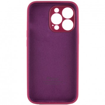 Чехол Silicone Case Full Camera Protective (AA) для Apple iPhone 13 Pro (6.1"), Бордовый / Maroon - Чехлы для iPhone 13 Pro - изображение 3