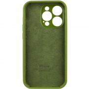 Чехол Silicone Case Full Camera Protective (AA) для Apple iPhone 13 Pro (6.1"), Зеленый / Dark Olive