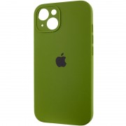 Чохол Silicone Case Full Camera Protective (AA) для Apple iPhone 13 (6.1"), Зелений / Dark Olive