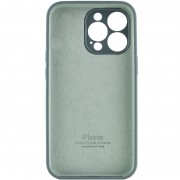 Чехол Silicone Case Full Camera Protective (AA) для Apple iPhone 14 Pro (6.1"), Зеленый / Pine green
