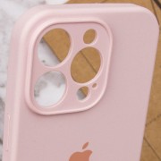 Чохол Silicone Case Full Camera Protective (AA) Apple iPhone 14 Pro (6.1"), Рожевий / Chalk Pink