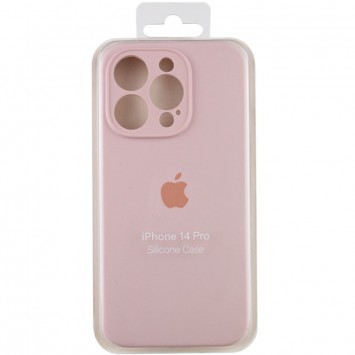 Чехол Silicone Case Full Camera Protective (AA) для Apple iPhone 14 Pro (6.1"), Розовый / Chalk Pink - Чехлы для iPhone 14 Pro - изображение 6