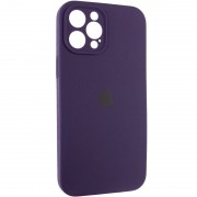 Чохол для iPhone 12 Pro Max - Silicone Case Full Camera Protective (AA), Фіолетовий / Elderberry