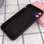 Чохол Silicone Case Full Camera Protective (AA) для Apple iPhone 12 (6.1"), Чорний / Black