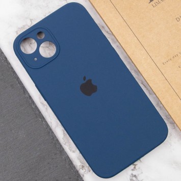 Чехол Silicone Case Full Camera Protective (AA) для iPhone 13 (6.1"), Синий / Abyss Blue - Чехлы для iPhone 13 - изображение 4