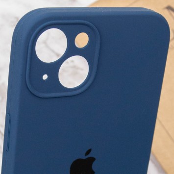 Чехол Silicone Case Full Camera Protective (AA) для iPhone 13 (6.1"), Синий / Abyss Blue - Чехлы для iPhone 13 - изображение 5