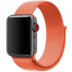 Ремінець Nylon для Apple watch 42mm/44mm/45mm/49mm, Помаранчевий / Orange
