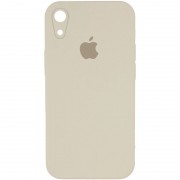 Чехол Silicone Case Square Full Camera Protective (AA) для Apple iPhone XR (6.1"), Бежевый / Antigue White