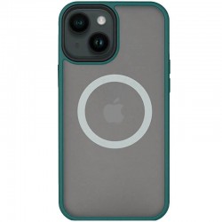 TPU+PC чехол Metal Buttons with MagSafe для Apple iPhone 13 (6.1"), Зеленый