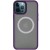 TPU+PC чохол Metal Buttons with MagSafe для Apple iPhone 13 Pro Max (6.7"), Темно-фіолетовий