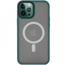 TPU+PC чехол Metal Buttons with MagSafe для Apple iPhone 14 Pro (6.1"), Зеленый