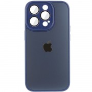 Чехол TPU+Glass Sapphire Midnight для Apple iPhone 14 Pro (6.1"), Синий / Deep navy